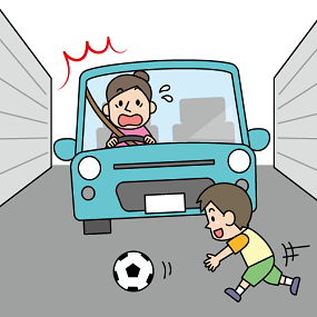 ボール飛び出し