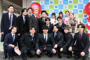 フォトスポットで記念撮影